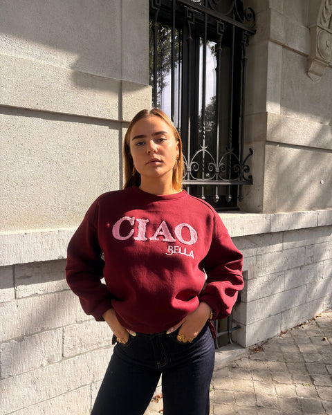 Pull bordeaux - CIAO BELLA
