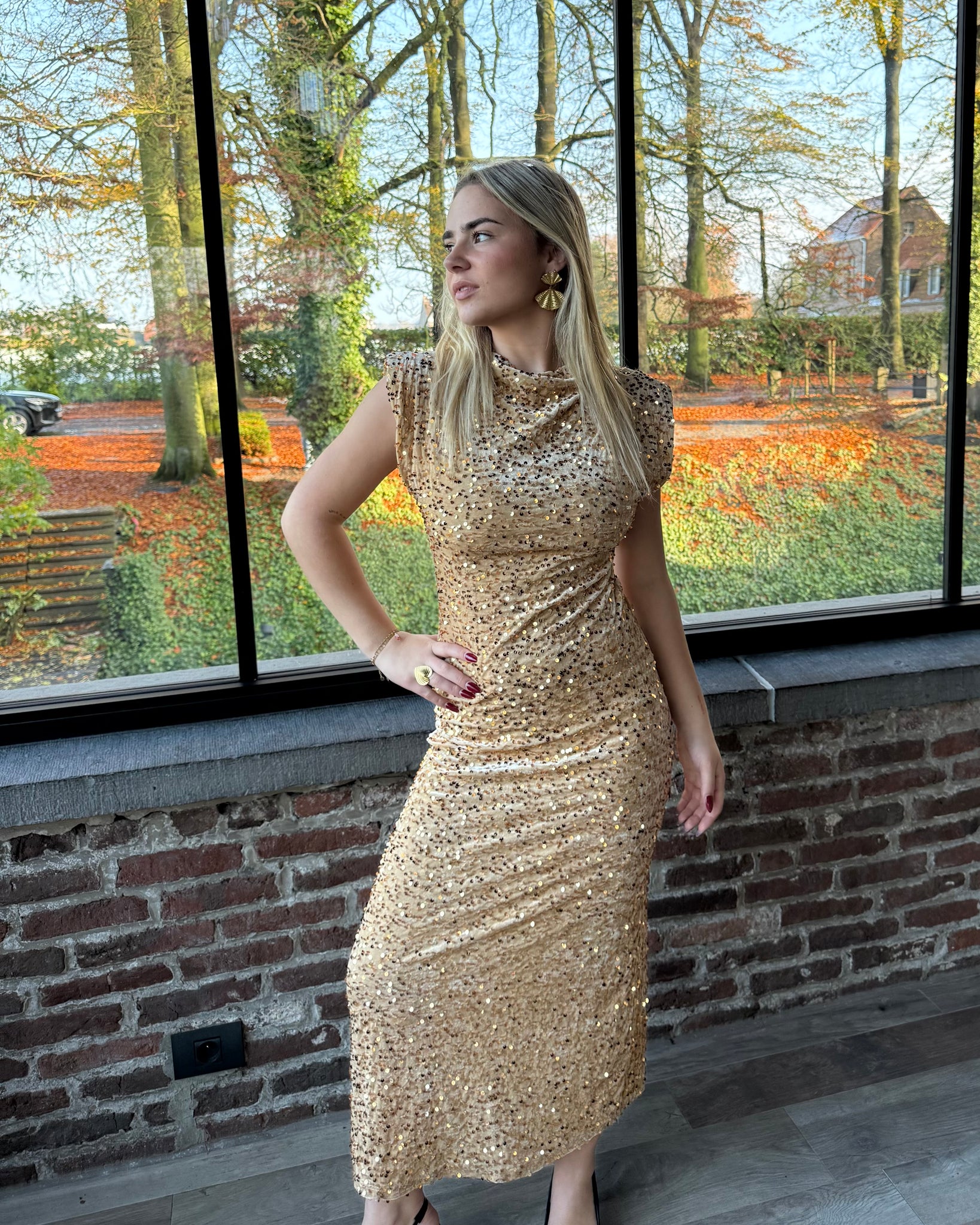 Robe longue doré - ESRATI