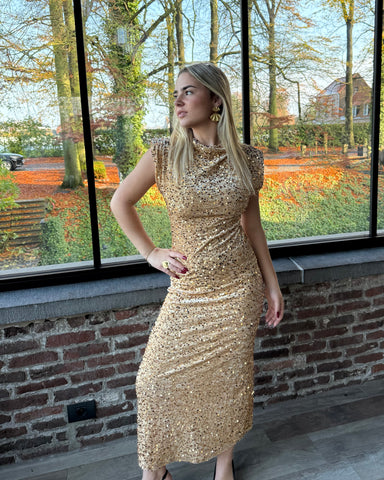 Robe longue doré - ESRATI