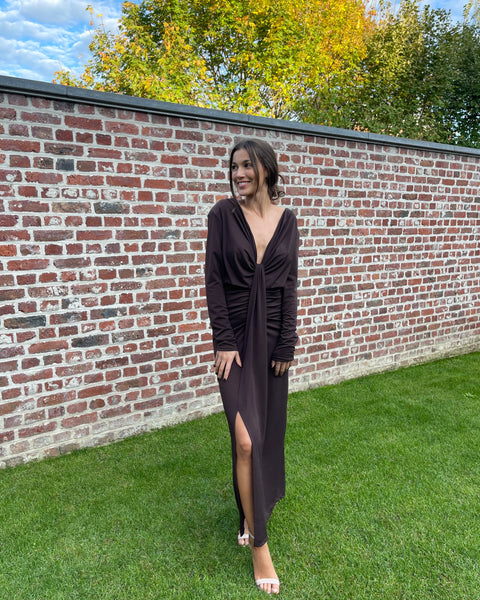 Robe marron - ANOUK