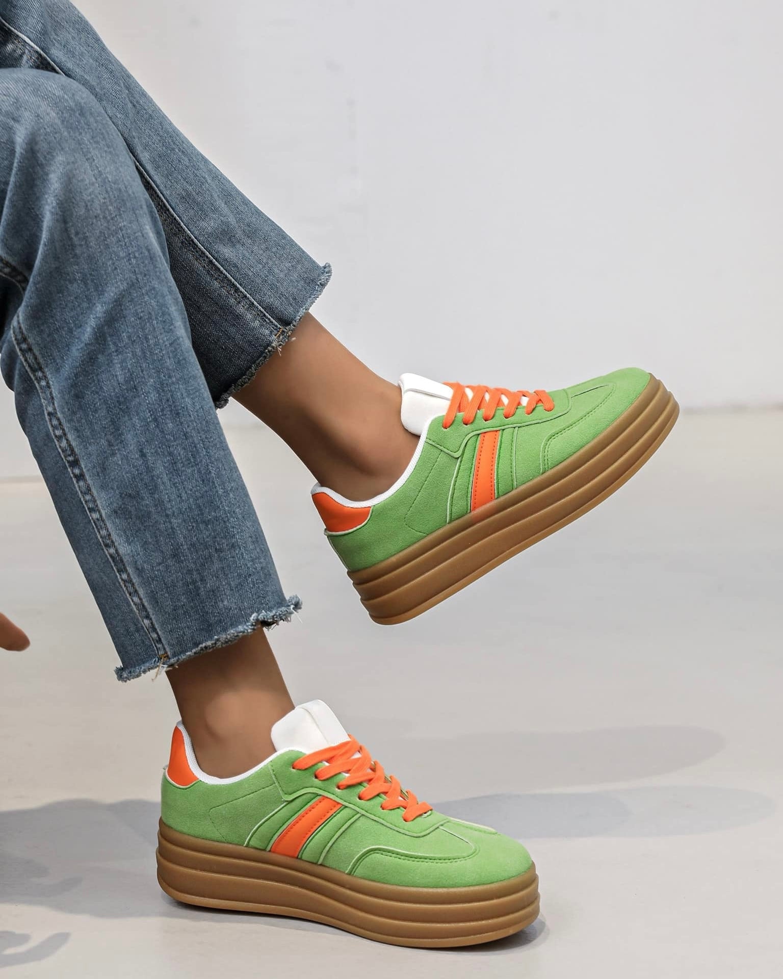 Baskets verte - GAZELLE