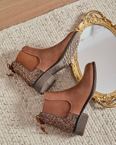 Bottines camel - POLINE