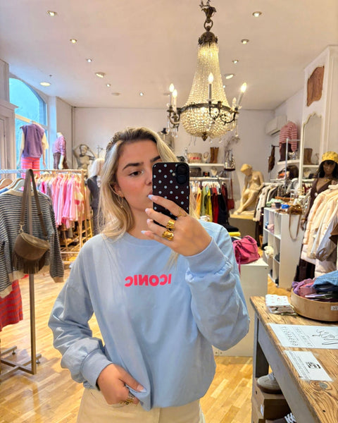 Thin blue sweater - ICONIC