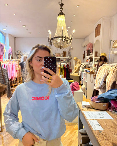 Thin blue sweater - ICONIC