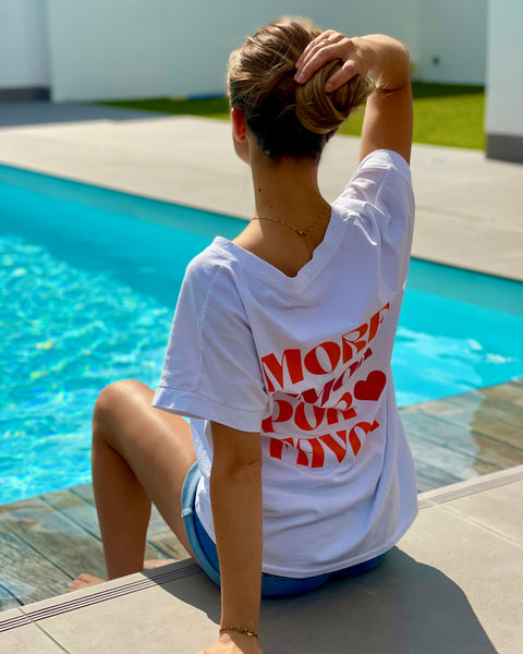 T-shirt blanc - MORE AMOR POR FAVOR