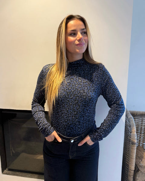 Top bleu marine - LÉOPARD