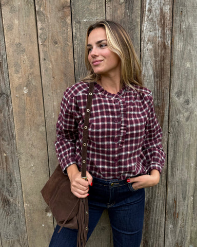 Chemise bordeaux - CARREAUX
