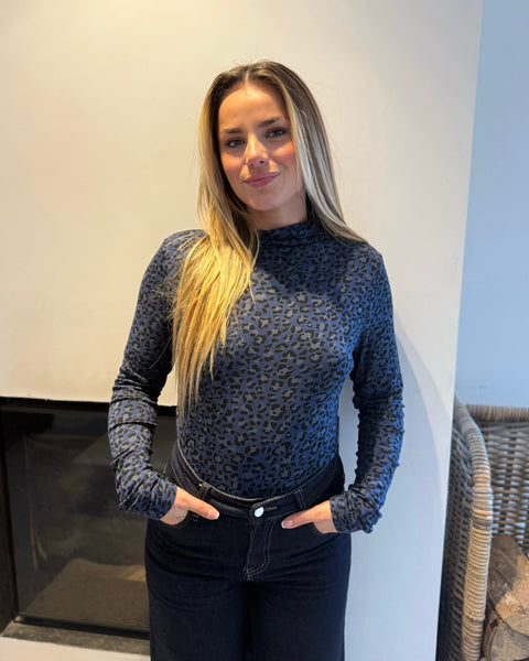 Top bleu marine - LÉOPARD