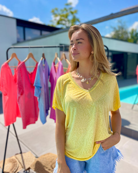 T-shirt jaune - CAMILLE