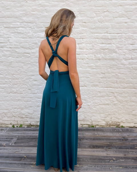 Robe bleu canard - CAMÉLÉON