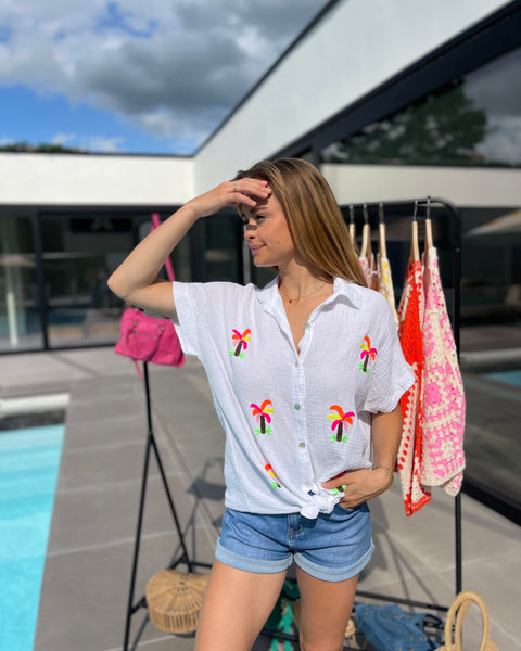 Chemise orange fluo - PALMIERS