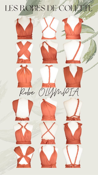 Robe terracotta multipositions - NELLE