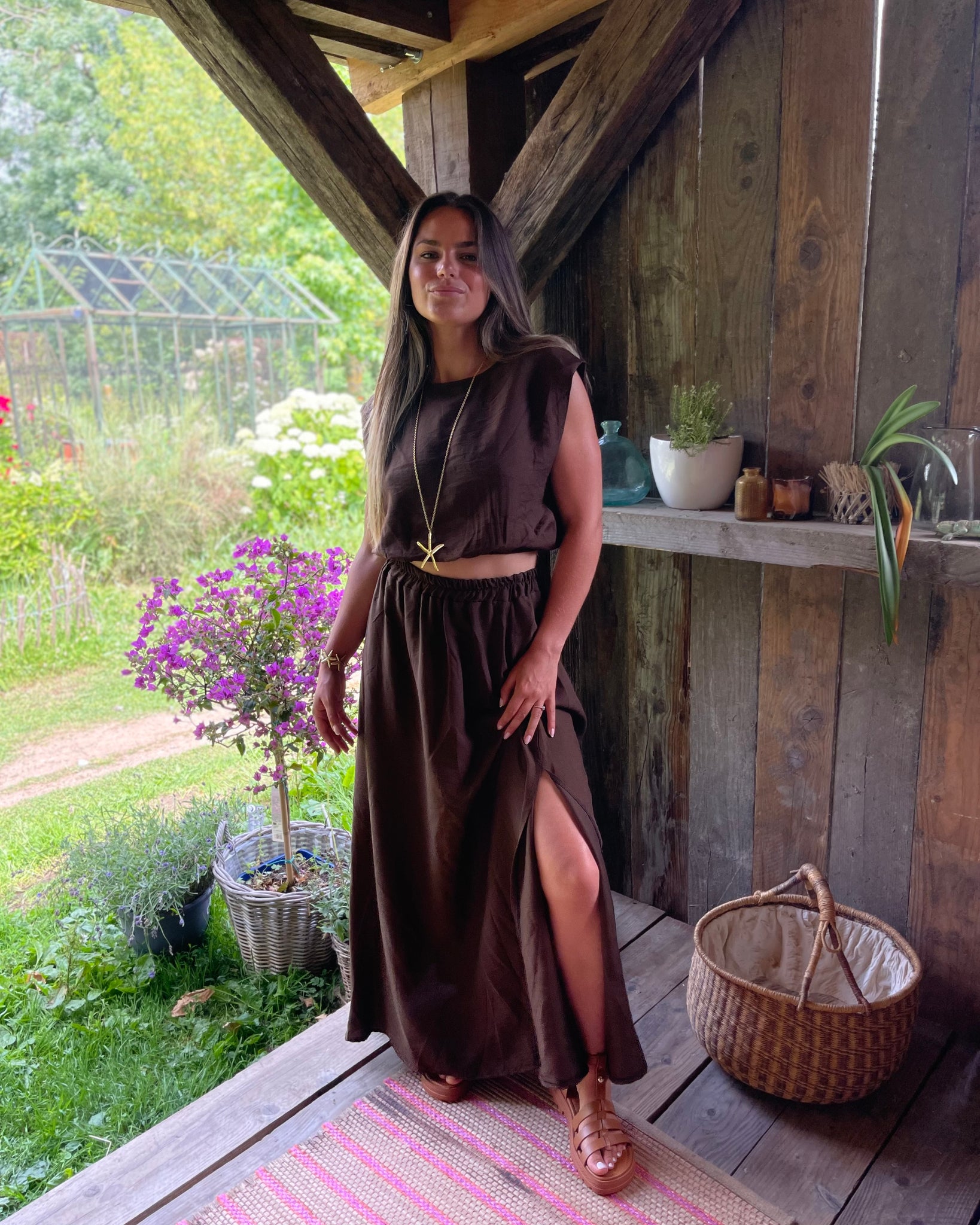 Ensemble jupe marron - JAISA