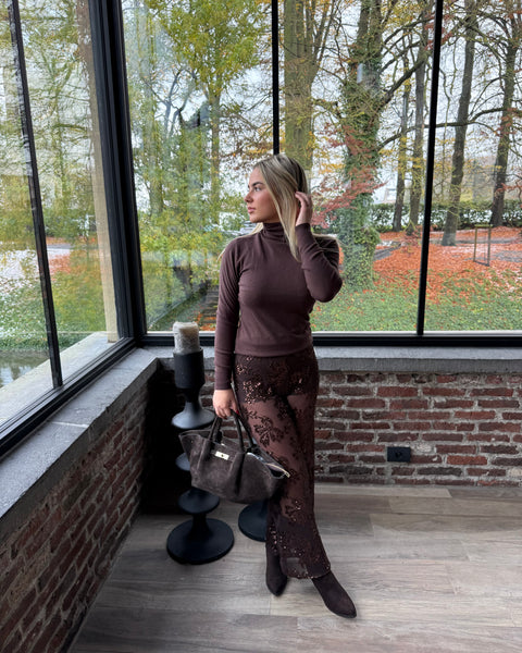 Pantalon chocolat - VALISIA