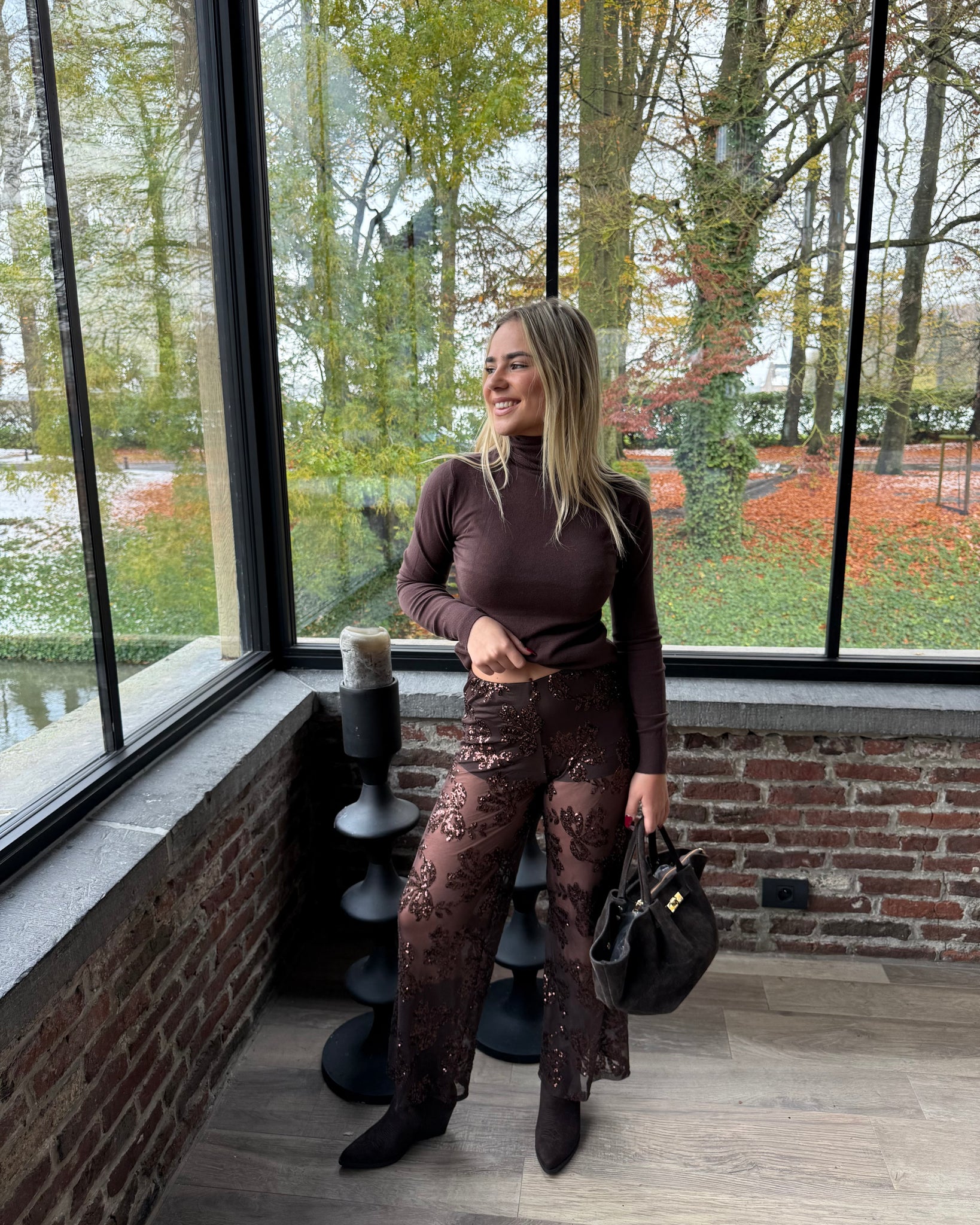 Pantalon chocolat - VALISIA