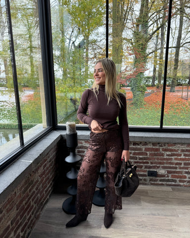 Pantalon chocolat - VALISIA