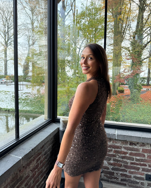 Robe chocolat - PRICIA