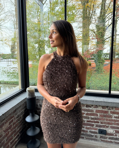 Robe chocolat - PRICIA