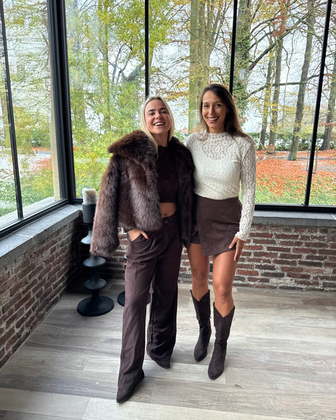 Jupe short chocolat - ERMIONE