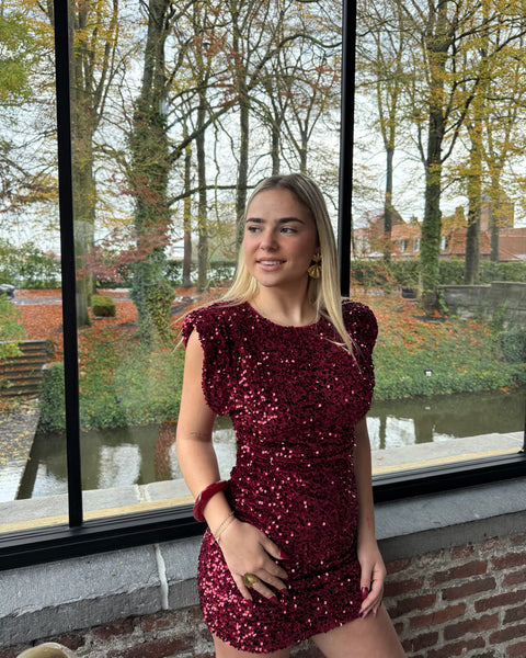 Robe rouge sequin rouge - ESRATI