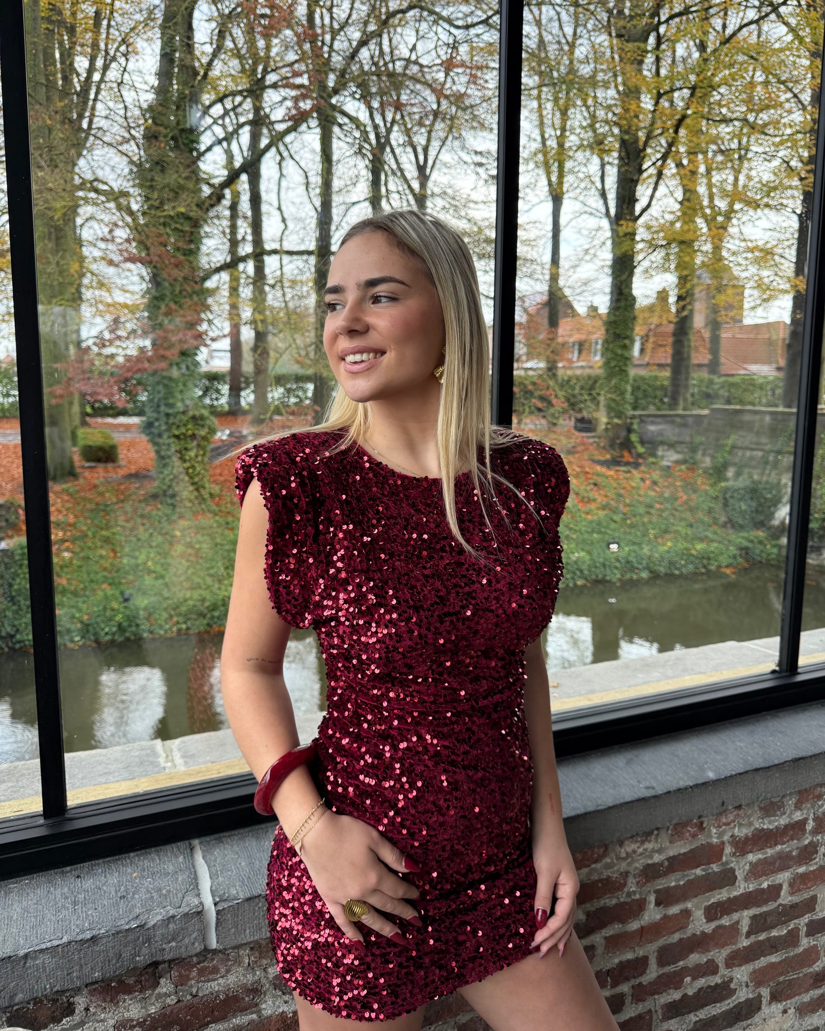 Robe rouge sequin rouge - ESRATI