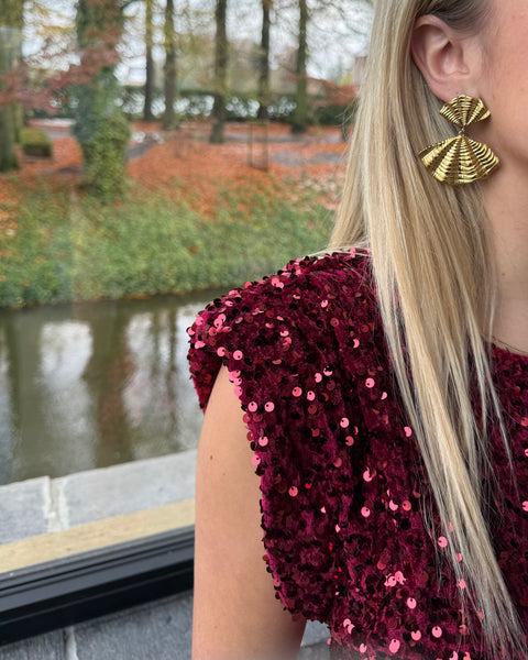 Robe rouge sequin rouge - ESRATI