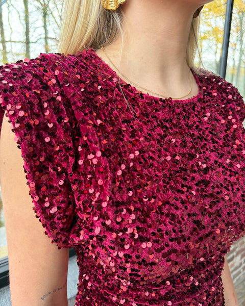 Robe rouge sequin rouge - ESRATI