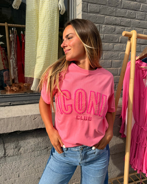 T-shirt rose - ICONIC CLUB