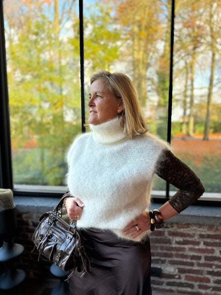 Jupe chocolat - SATIN