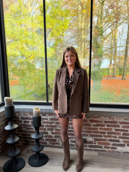 Jupe sequin chocolat - PAULINE