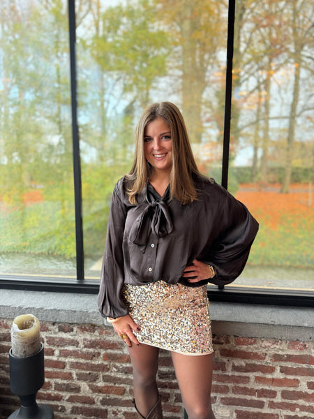 Jupe sequin doré - PAULINE