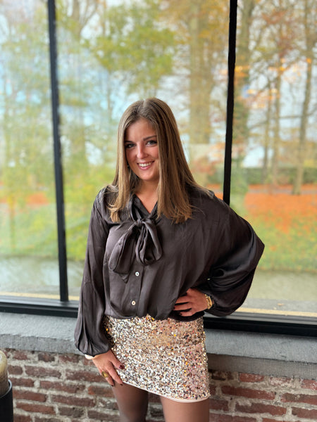 Jupe sequin doré - PAULINE