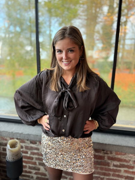 Jupe sequin doré - PAULINE