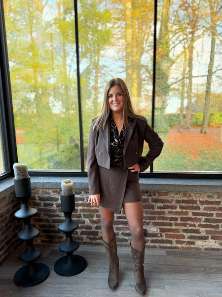 Jupe chocolat - PAULINE