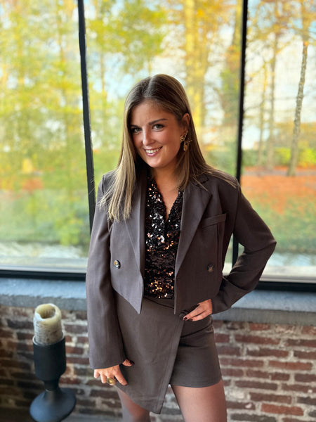 Jupe chocolat - PAULINE