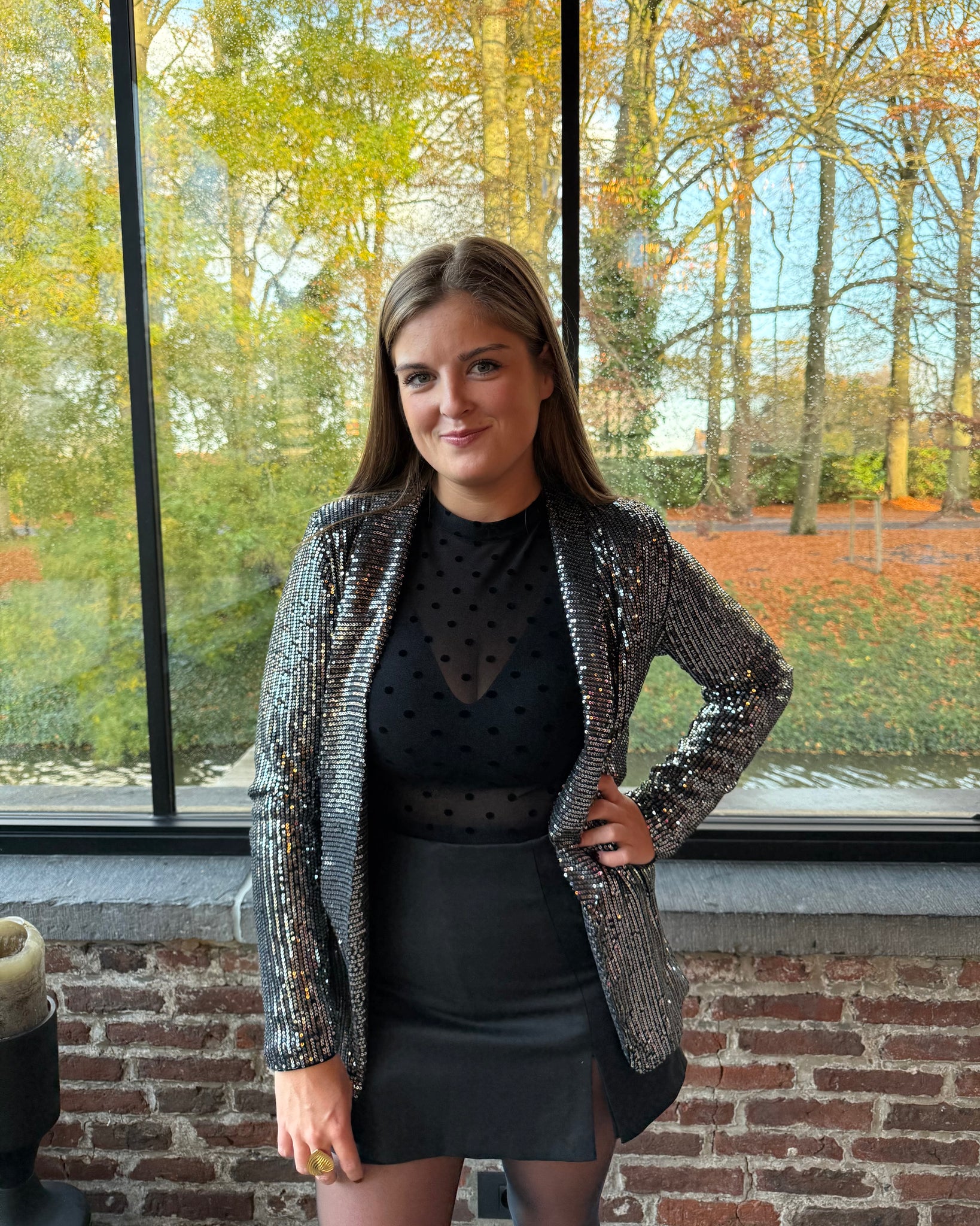 Veste sequins argenté - JALIE