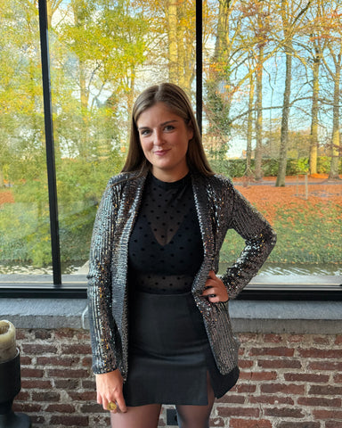 Veste sequins argenté - JALIE