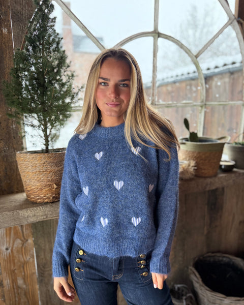 Pull bleu - CŒUR