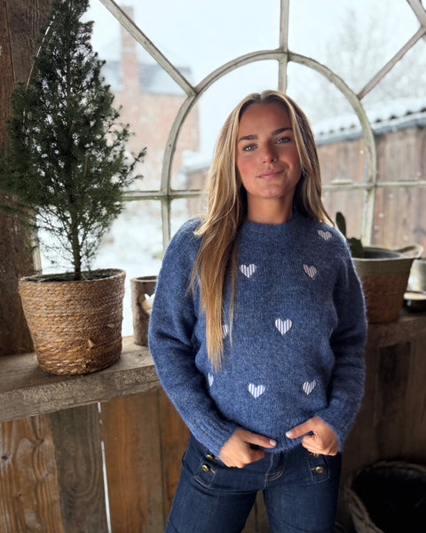 Pull bleu - CŒUR