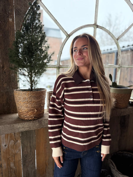 Polo chocolat - AUDREY