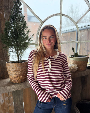 Polo bordeaux - ANDIE