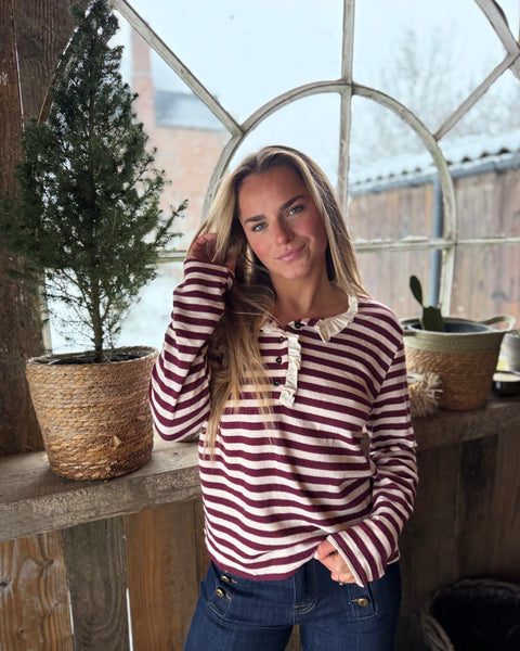 Polo bordeaux - ANDIE