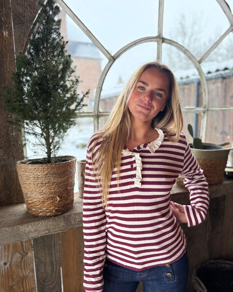 Polo bordeaux - ANDIE