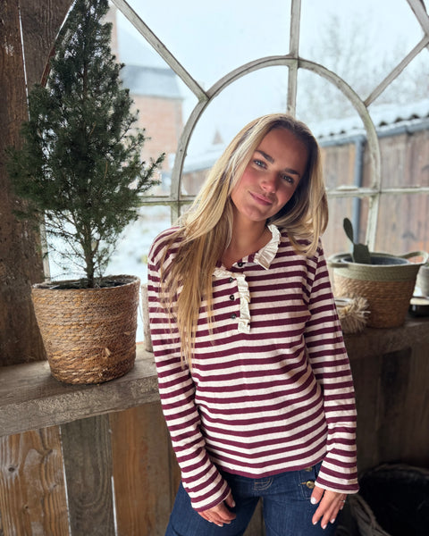 Polo bordeaux - ANDIE