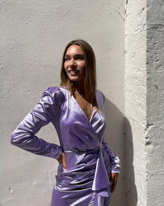 Robe parme- SAMANTHA
