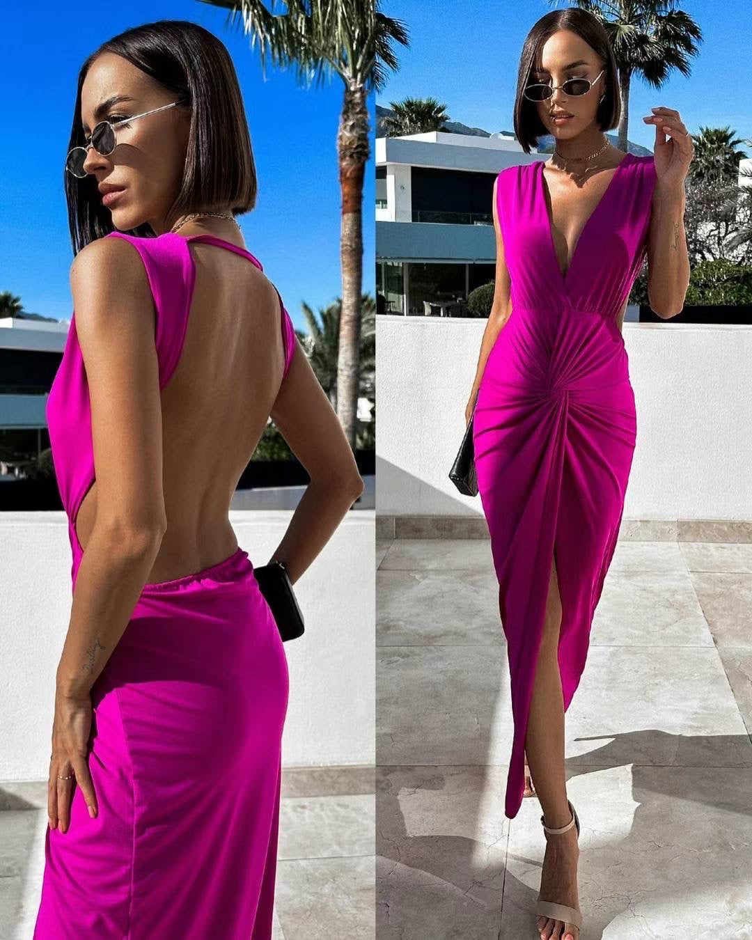 Robe fushia - ANAELLE