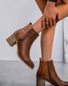 Bottines camel - LUCIE
