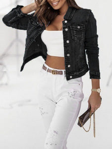 Veste jeans noire