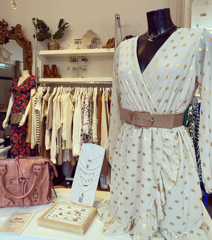 Robe beige - VALENTINE
