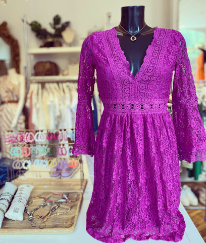 Robe mauve - FAUSTINE